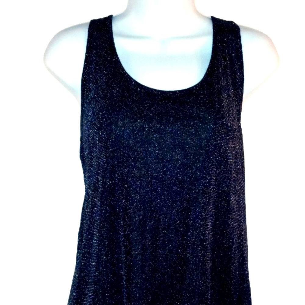 L - CHARLOTTE RUSSE – BLOUSE - BLK/SLVR